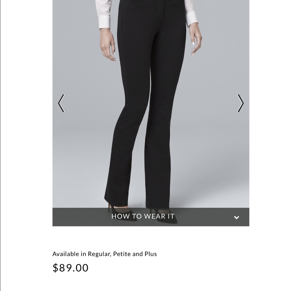 WHBM Slim Boot Dress Pants